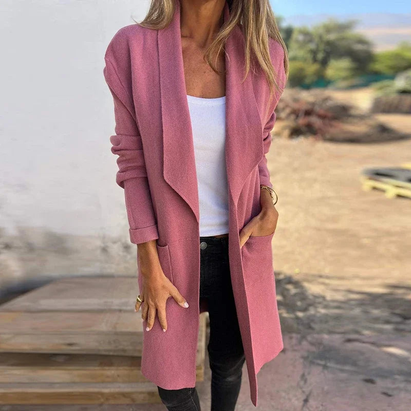 Variantbild für Damen-Langcardigan schlichtes Design 100% Acryl-25