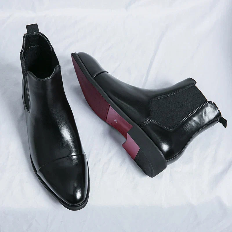 Damen-Stiefel, Leder, klassisches Design, wasserabweisender Komfort-2