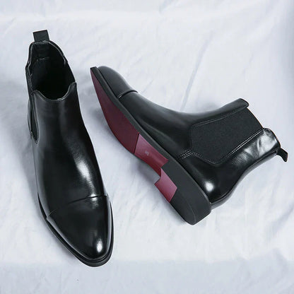 Damen-Stiefel, Leder, klassisches Design, wasserabweisender Komfort-2