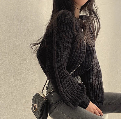 Damen-Strickpullover, kurz, für Layering, Styling-6