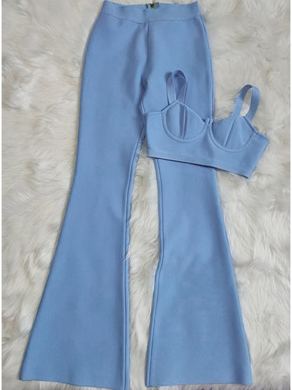 Damen-weite Hose, mittel, Taillenhöhe, Spandex, Rayon-1
