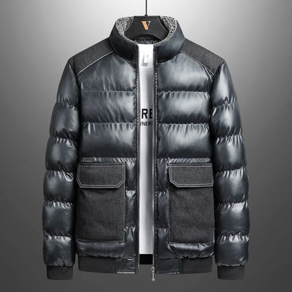 Damen-Lange Pufferjacke, Zeitloses Design, Hochwertiges Polyester-4