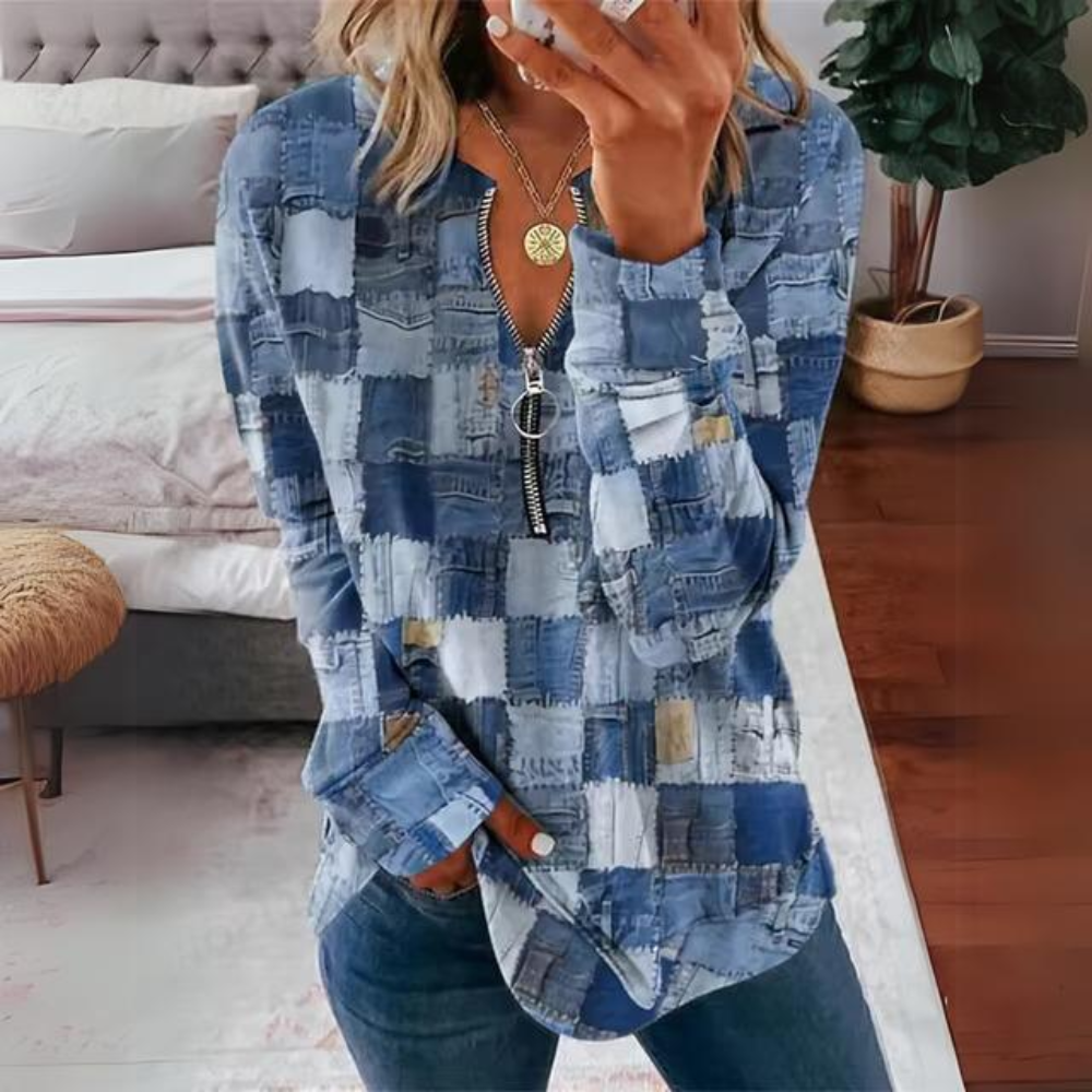 Damen-Pullover, Oversized leichtes Material 2