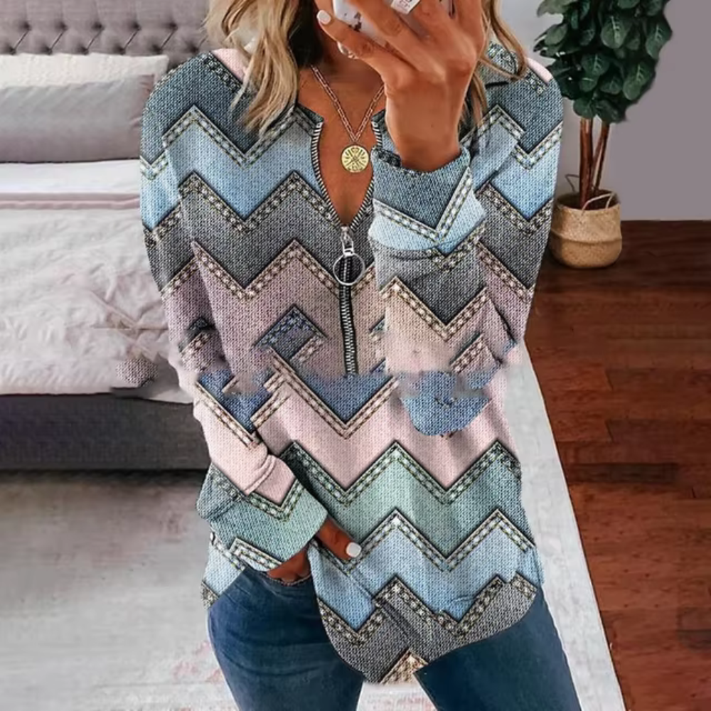 Damen-Pullover, Oversized leichtes Material 3
