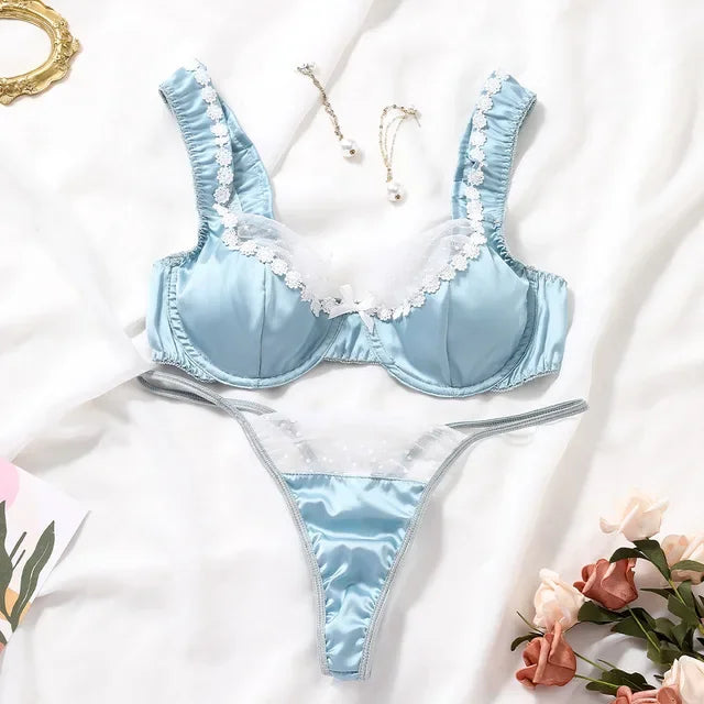 Damen BH-Set Weiches Polyester und Baumwolle 7