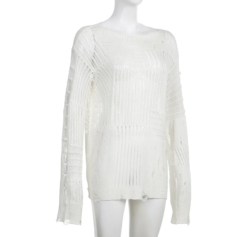 Damen-Pullover, lässig mit Rundhals Polyester, Acryl, Viskose-6