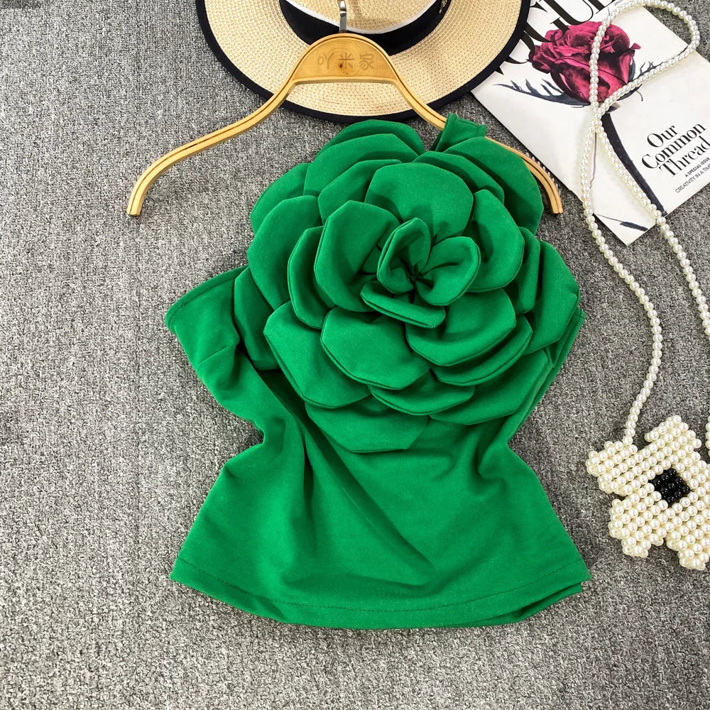 Geblümtes Party-Top für Damen aus Baumwolle und Polyester – Patchwork-Details für Alltag und Fest 8