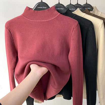 Variant image for Damen-Rollkragenpullover, langärmelige weiche Acrylmischung-5