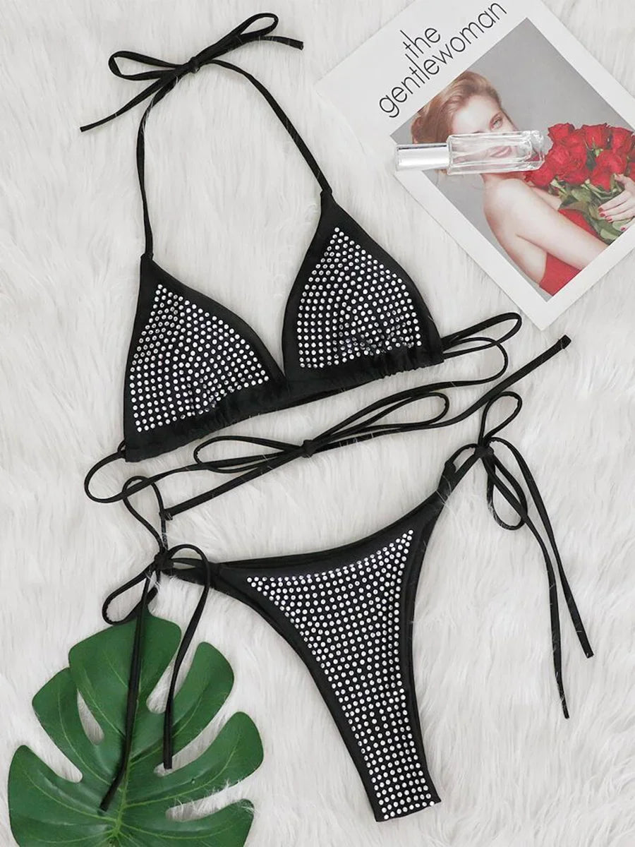 Variant image for Damen Bikini Zweiteiliges Polyester Spandex-1