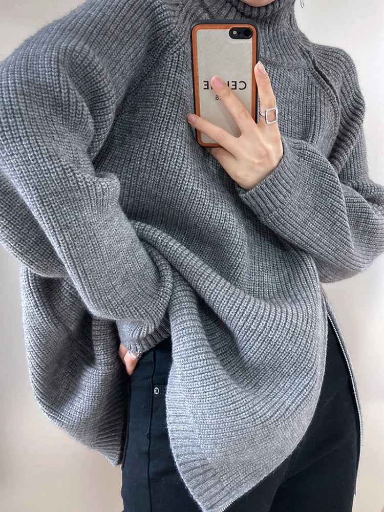 Damen-Pullover, lässig, zeitlos, weiche Faser-2