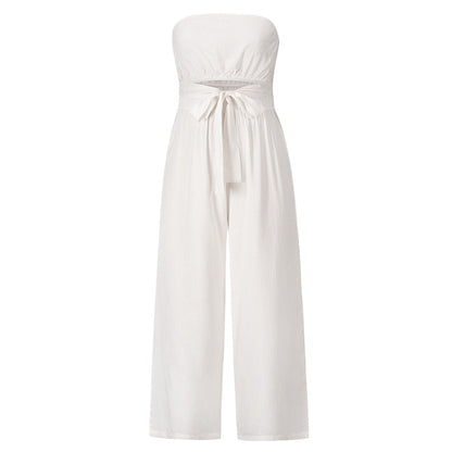 Damen-Overall, trägerlos, weit, Baumwolle, für den Sommer 1