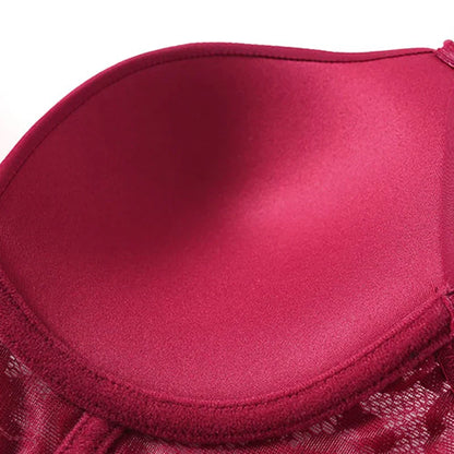 Damen BH Blumenmuster Verstellbares Nylon Spandex-5