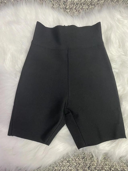 Variant image for Damen-Trainingsshorts, hoch tailliert, Polyester, bequemes Design-1