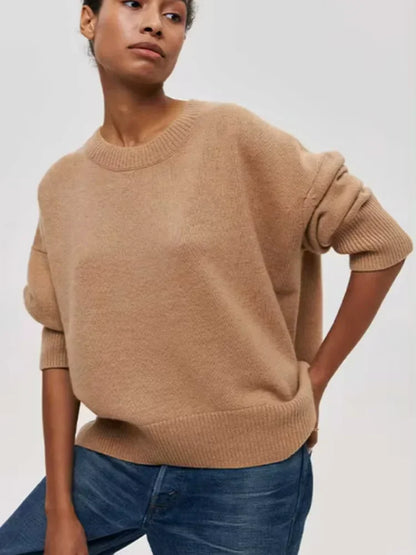 Damen-Freizeitpullover, weiches Material-3