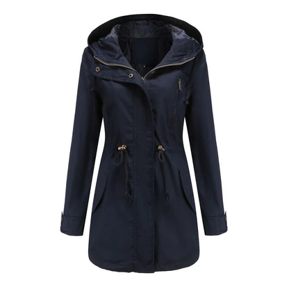 Damenjacke Wasserdicht Zeitloses Design Langärmlig für Outdoor-Aktivitäten-6