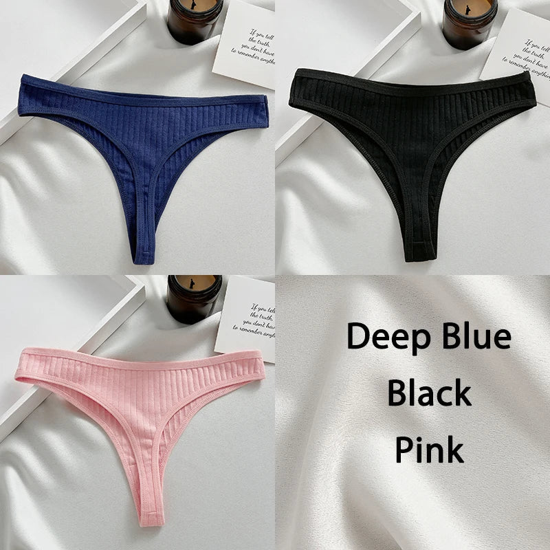 Variant image for Damen-Tanga, Set, monochrome Baumwolle, Spandex-73