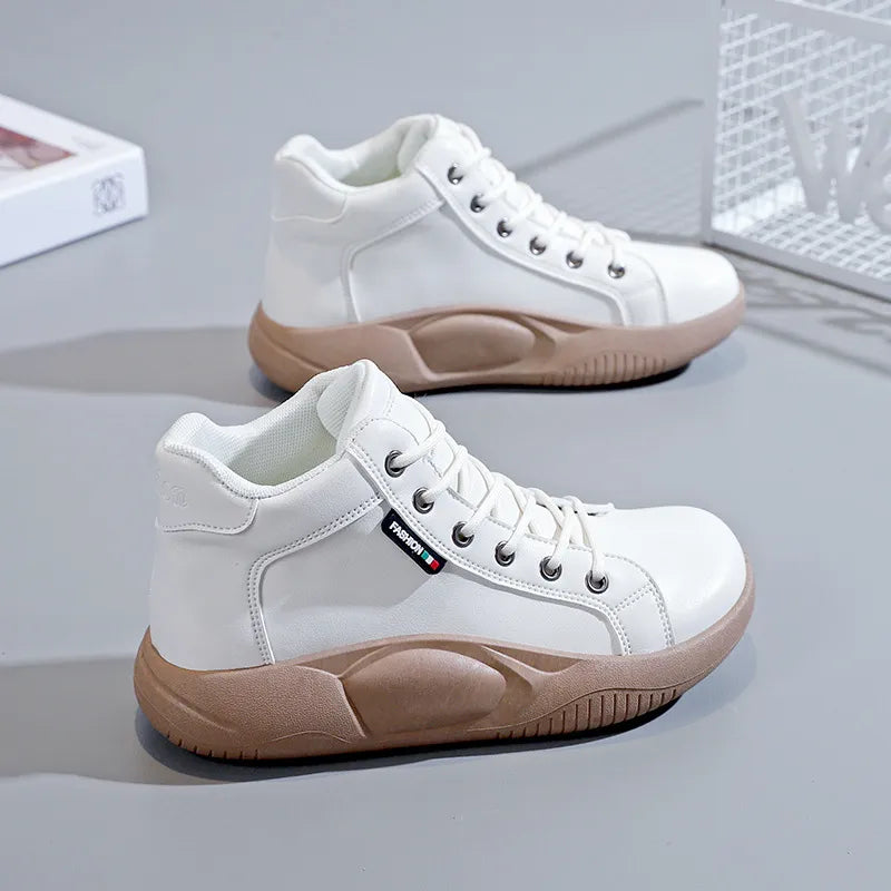 Damen-Trainingsschuhe, bequeme Sneakers, Textil, synthetische Materialien 6
