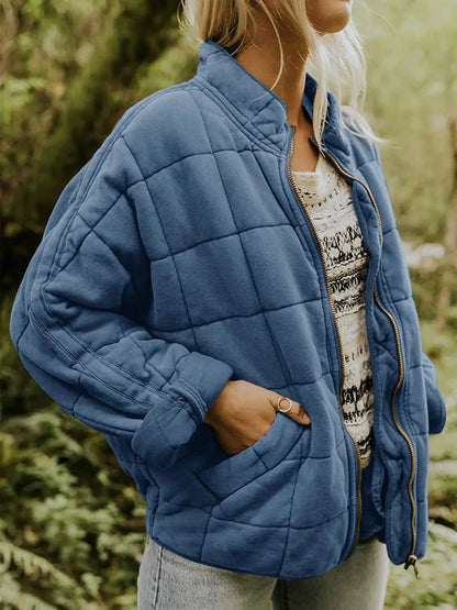 Damenjacke Schlicht Trendig Polyester für Damen-4