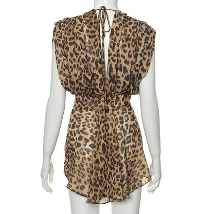 Damen V-Ausschnitt Minikleid Dehnbar Polyester Oberhalb Knie-5