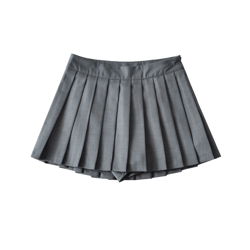Variant image for Damen-Minirock, plissiertes Polyester-2