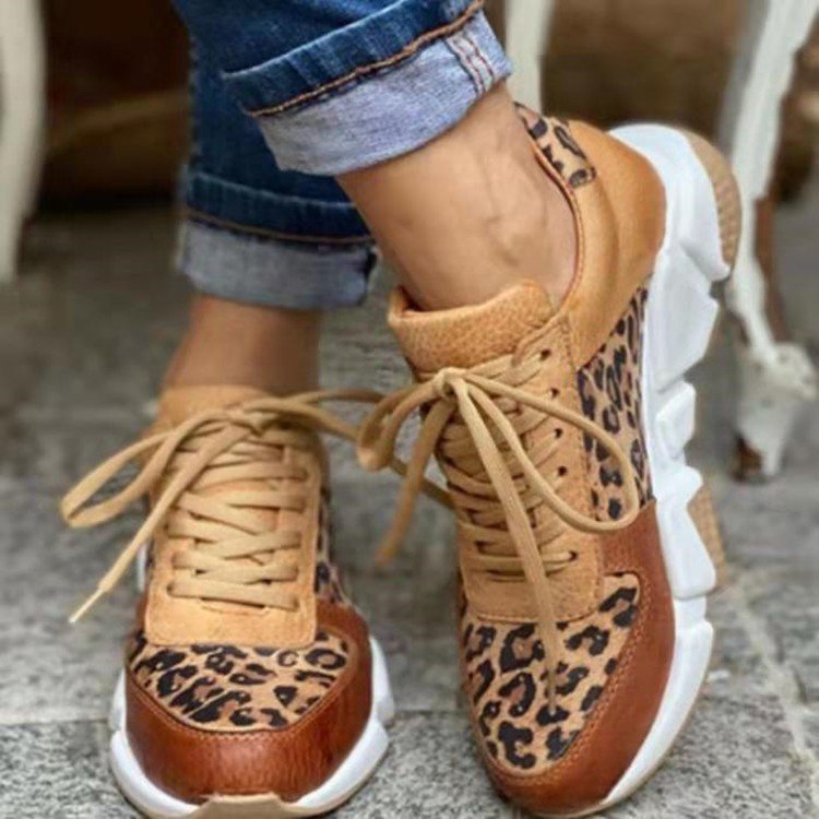 Damen-Sneakers, trendiges Design, leichte Synthetik und Textil-2