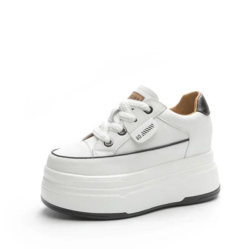 Variant image for Damen Sneakers Hoher Absatz Leder Gepolsterte Sohle-1