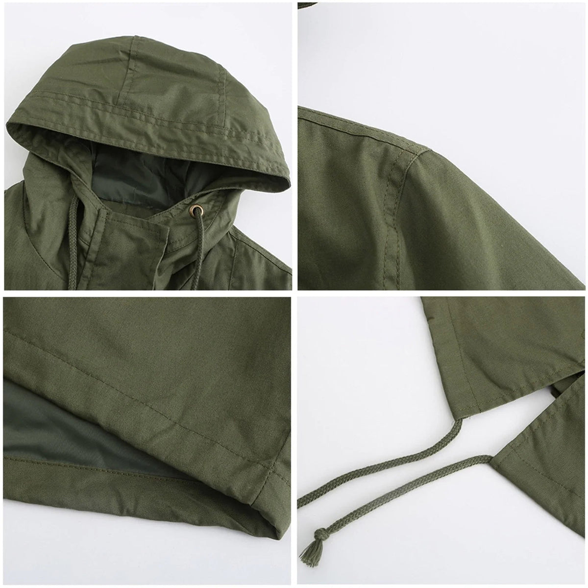 Damenjacke Wasserdicht Zeitloses Design Langärmlig für Outdoor-Aktivitäten-3