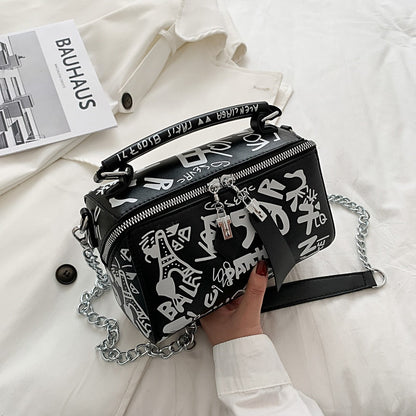 Damen-Handtasche Einzigartiges Design Reißverschluss Langlebiger Stoff-1