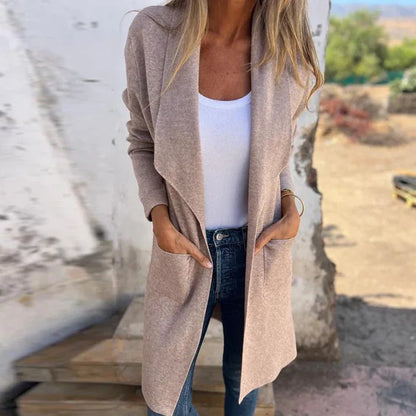 Variantbild für Damen-Langcardigan schlichtes Design 100% Acryl-1