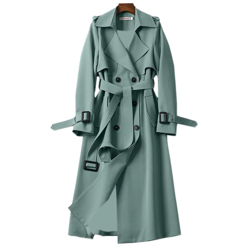 Variant image for Damen-Trenchcoat, kurzes klassisches Design, leichtes Material-22