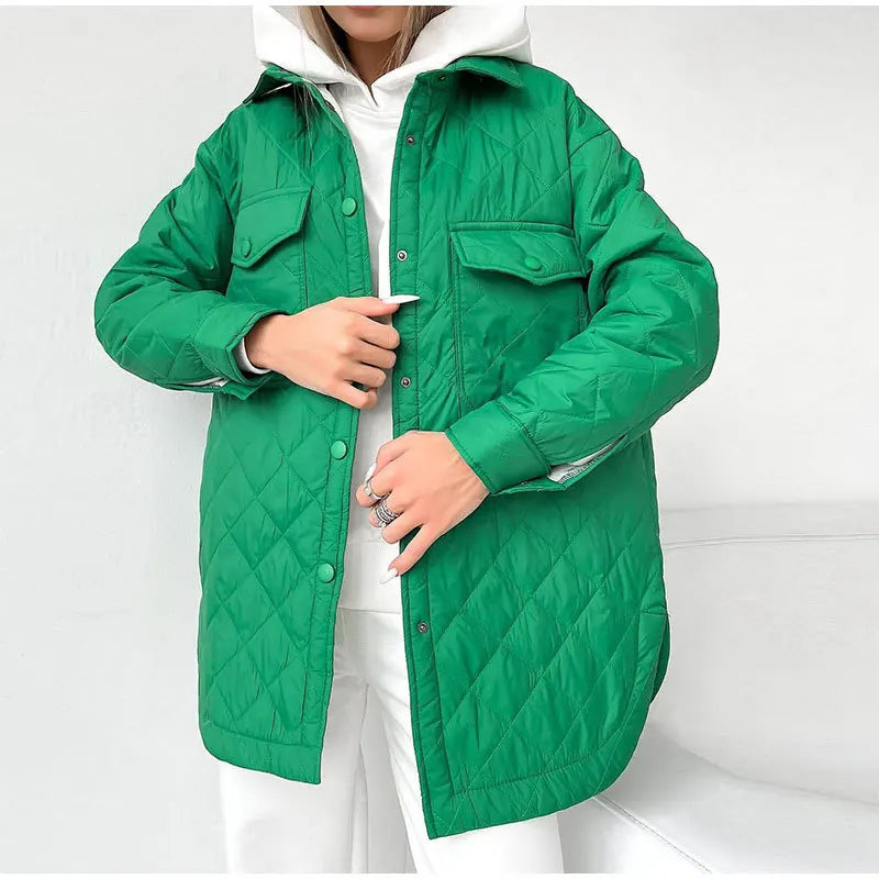 Variantenbild für gesteppte Damenjacke in klassischem Design aus 100% Polyester mit eleganter Passform-17
