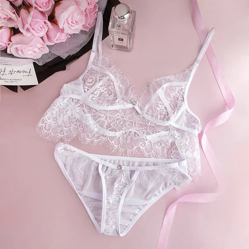 Damen BH Set Elegantes Polyester Spandex-5