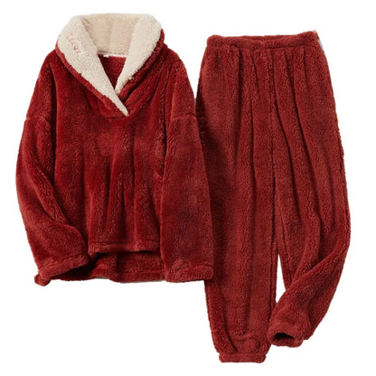 Damen-Pyjama-Set, weicher atmungsaktiver Stoff-3