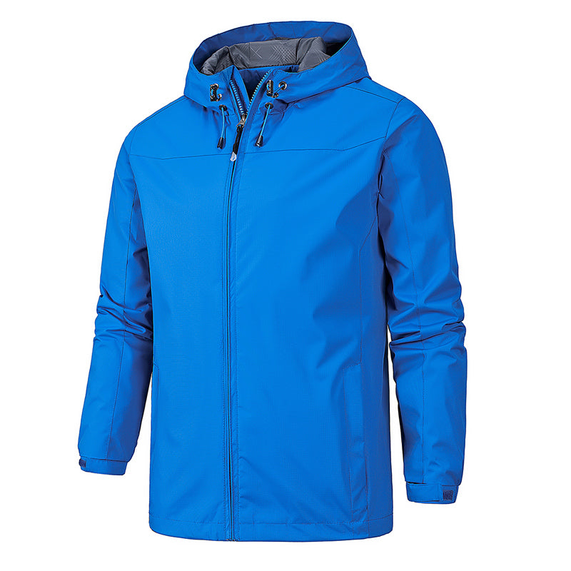 Damen-Herbstjacke Wasserdicht mit winddichtem Kragen und verstellbarer Taille-1