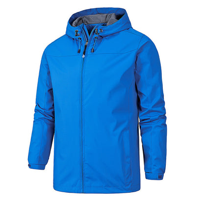 Damen-Herbstjacke Wasserdicht mit winddichtem Kragen und verstellbarer Taille-1
