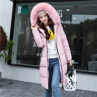 Variant image for Damen Winterparka Lang Kunstfell mit Kapuze-16