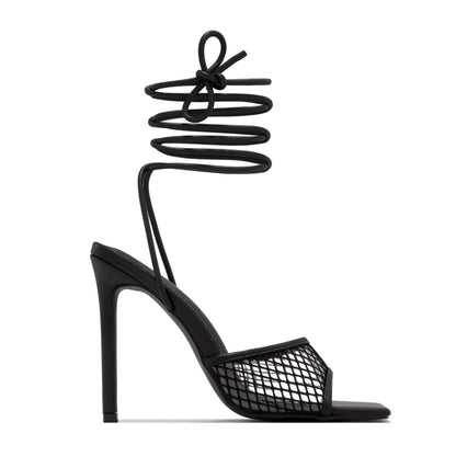Damen-Hohe Absätze Spiralband Synthetischer Stiletto-Absatz-5