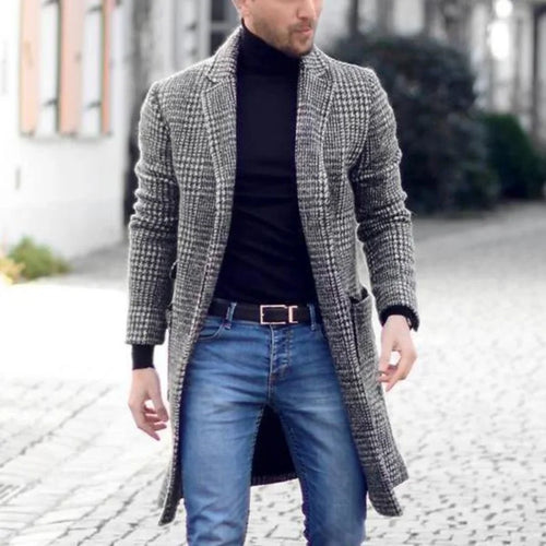 Herrenjacke, gestreift, klassische Baumwolle, für Alltag, formelle Anlässe-1
