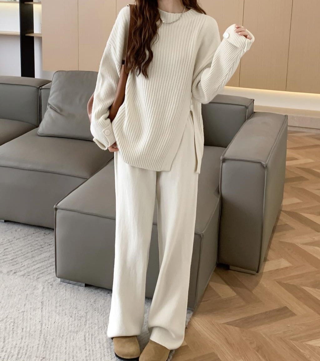 Damen-Set, zweiteilig, modernes Elasthan-2