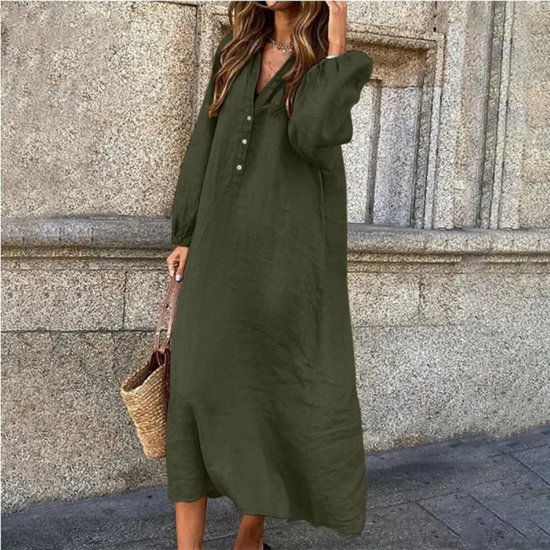 Elegante Damenkleider aus Baumwolle und Leinen – leichtes Design für Sommerfeste und Hochzeiten 4