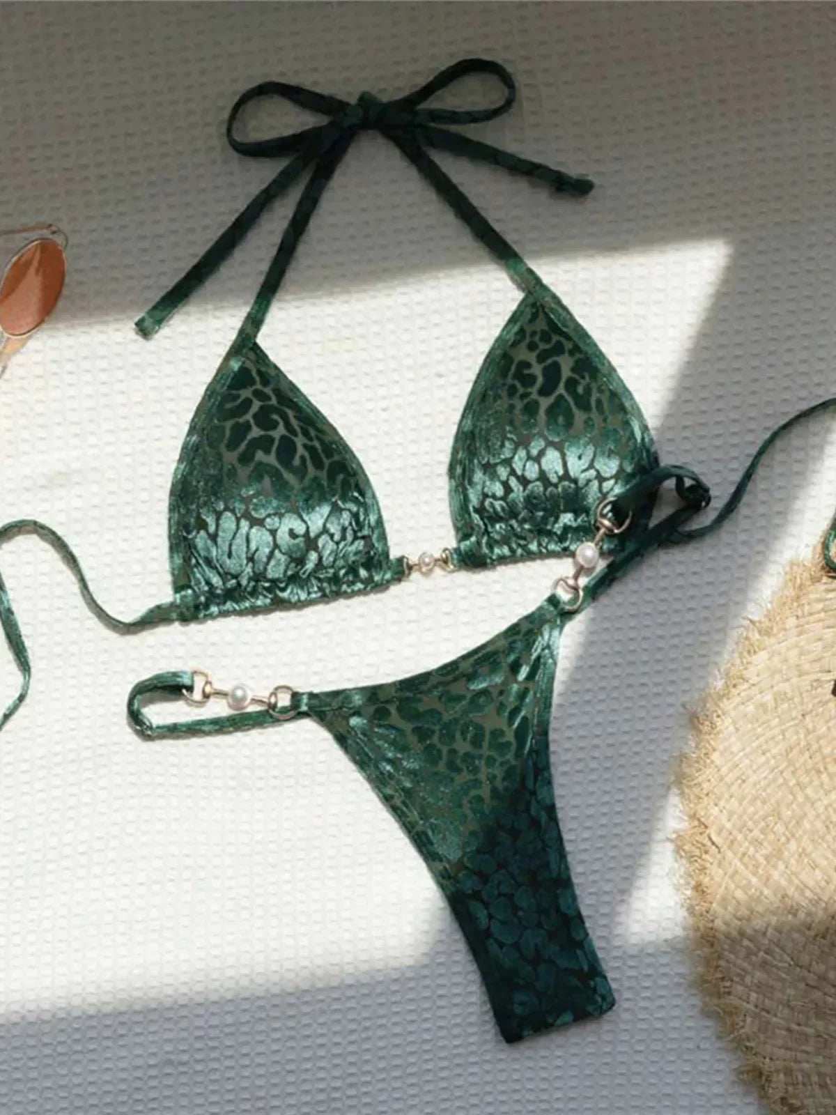 Variant image for Damen-Set, zweiteilig, Leopardenmuster, Polyester, Elasthan-5