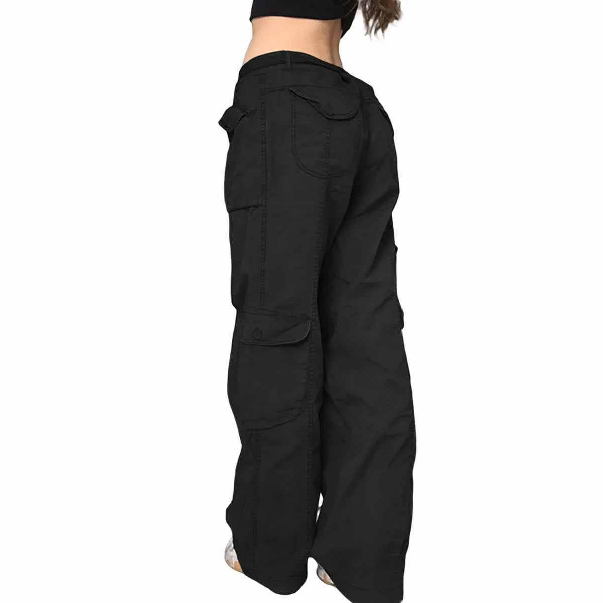 Damen-Cargo-Hose, lässige Passform, Baumwolle, Polyester 4