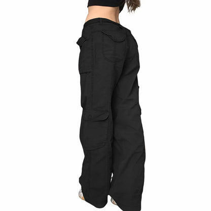Damen-Cargo-Hose, lässige Passform, Baumwolle, Polyester 4