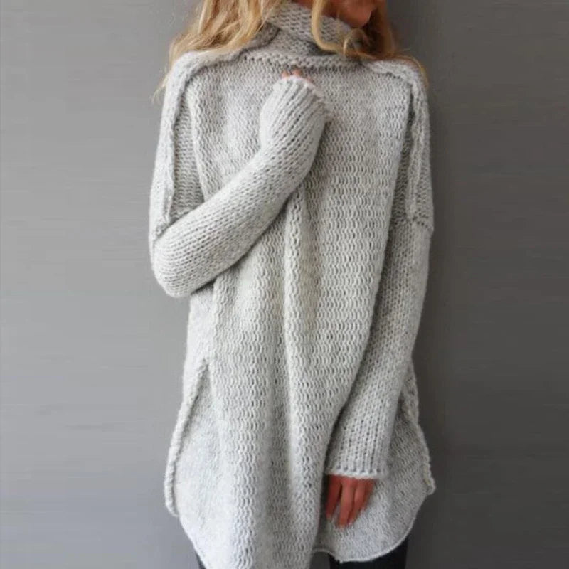 Damen-Strickkleid, elegant, weiches Material-3