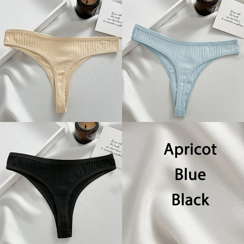Variant image for Damen-Tanga, Set, monochrome Baumwolle, Spandex-5