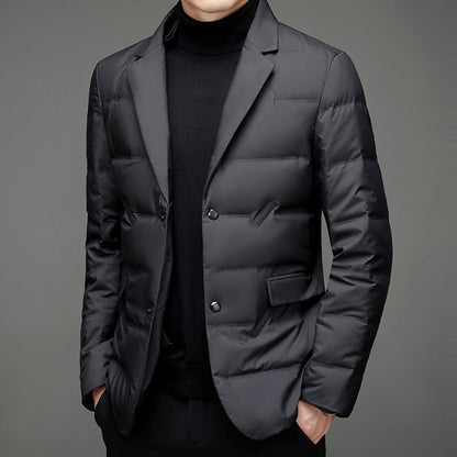 Herren-Blazer, gepolstert, trendiges Polyester-1