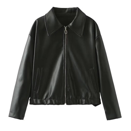 Damenjacke Langarm Modernes Design Polyester und Baumwolle-1