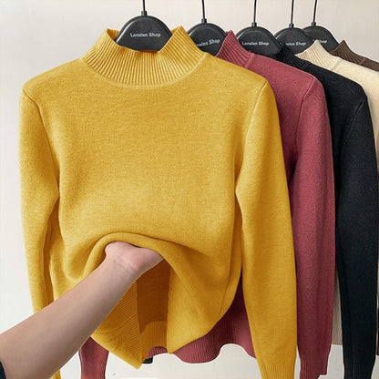 Variant image for Damen-Rollkragenpullover, langärmelige weiche Acrylmischung-6