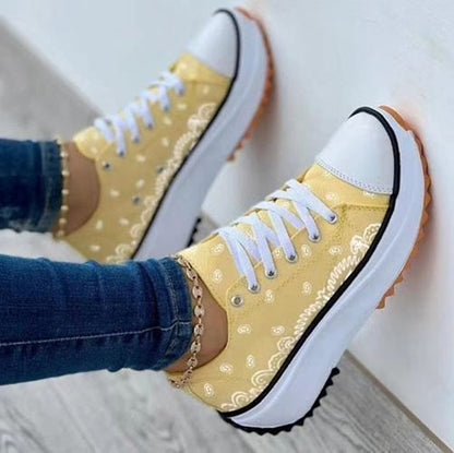 Variant image for Damen Sneakers Geblümtes Design Canvas-7