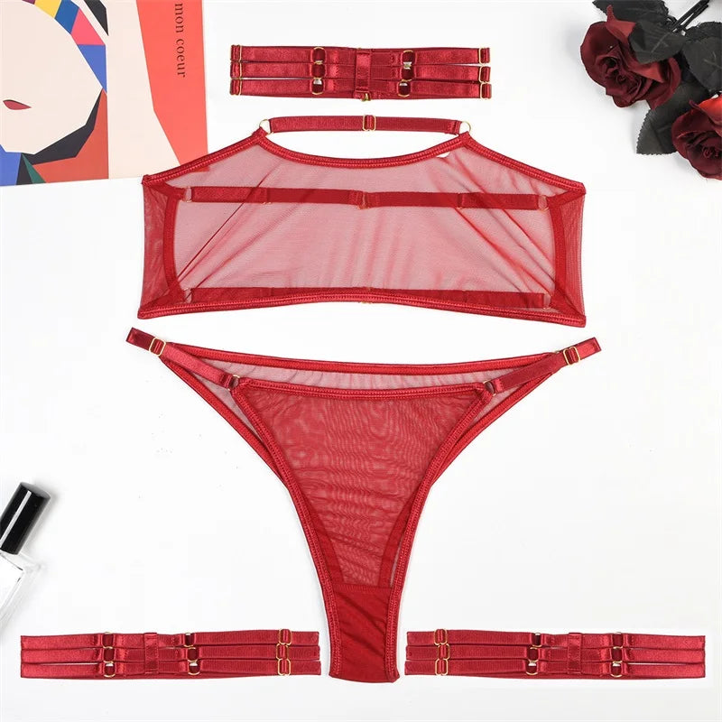 Damen-Unterwäsche-Set, verstellbare Träger, Polyester, schicke Damen-Unterwäsche-2